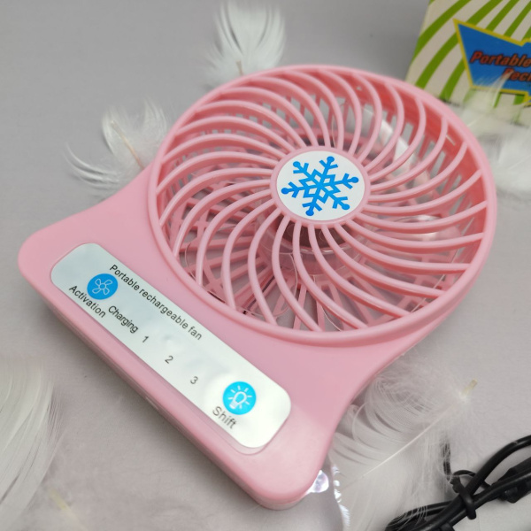 Вентилятор портативный Portable Fan Mini (полный комплект) красный